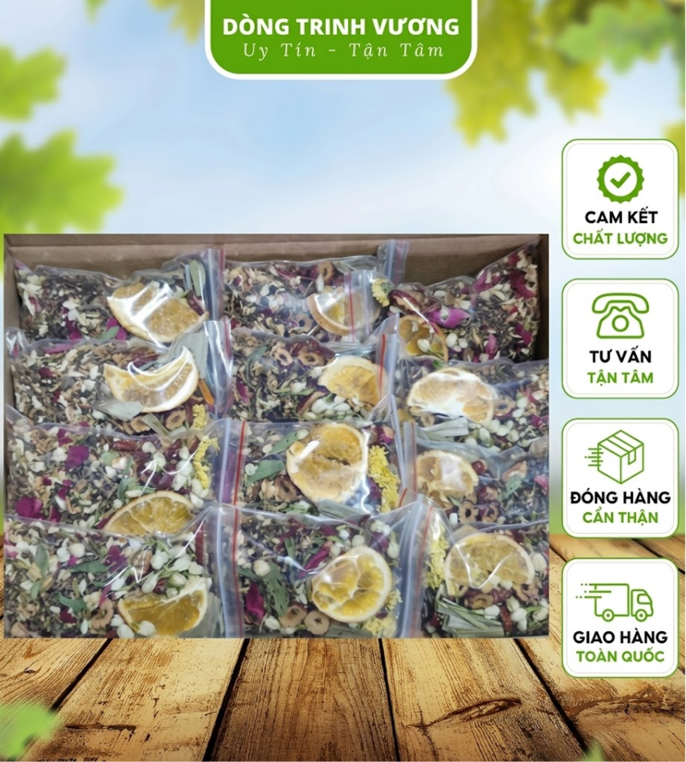 Trà Thanh Nhiệt Mát Gan Giúp Giải Độc, An Thần, Ổn Định Huyết Áp, Làm Đẹp Da, 100% Thiên Nhiên