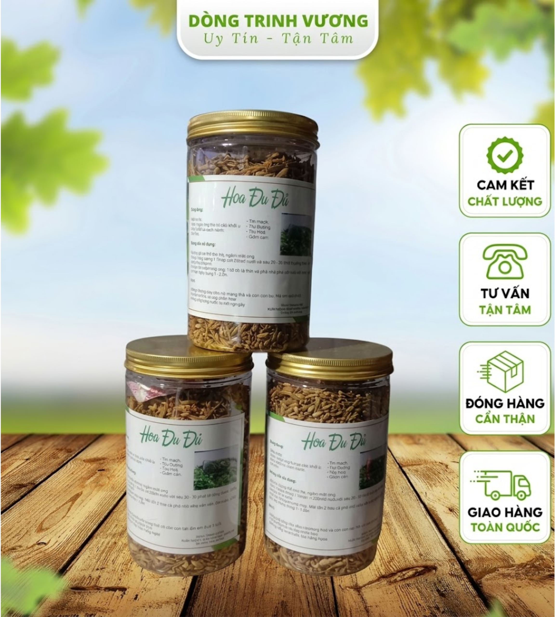 Hoa Đu Đủ Đực Sấy Khô Nguyên Chất, Kích Thích Tiêu Hóa, Tốt Cho Hô Hấp, Ngừa Ho, Ổn Định Đường Huyết