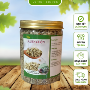 Trà Lá Sen Nguyên Chất, Giảm Mỡ Máu, Giúp Ngủ Ngon, Hỗ Trợ Giảm Cân, Làm Sáng Da Hộp 300G