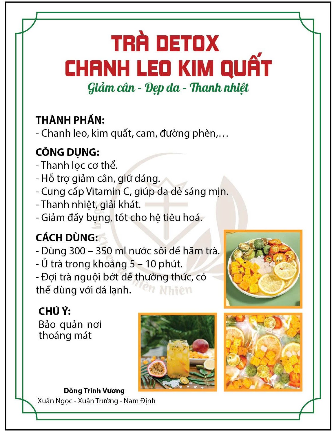 Chanh Leo Kim Quất Đập Tan Cơn Khát Giải Nhiệt Mùa Hè |Dòng Trinh Vương - Ảnh 5