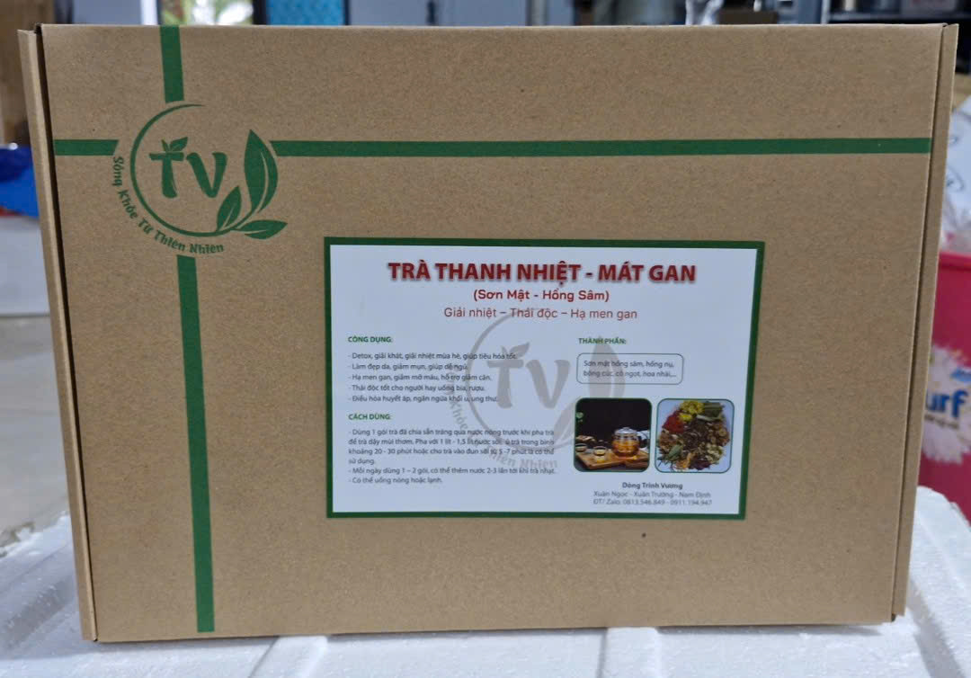 Trà Thanh Nhiệt Mát Gan Giúp Giải Độc, An Thần, Ổn Định Huyết Áp, Làm Đẹp Da, 100% Thiên Nhiên - Ảnh 2